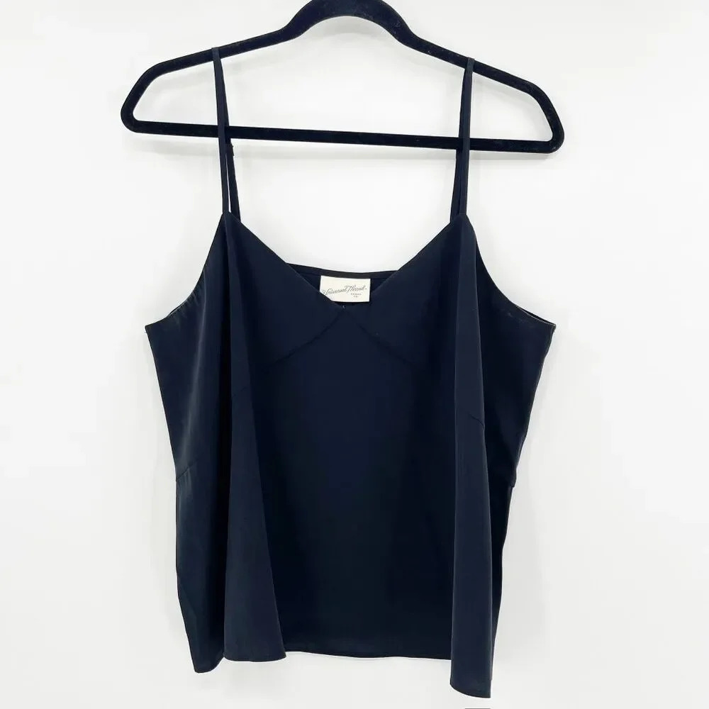 Universal Thread Cami Tank Top Womens Size M Black V Neck Soft Lightweight